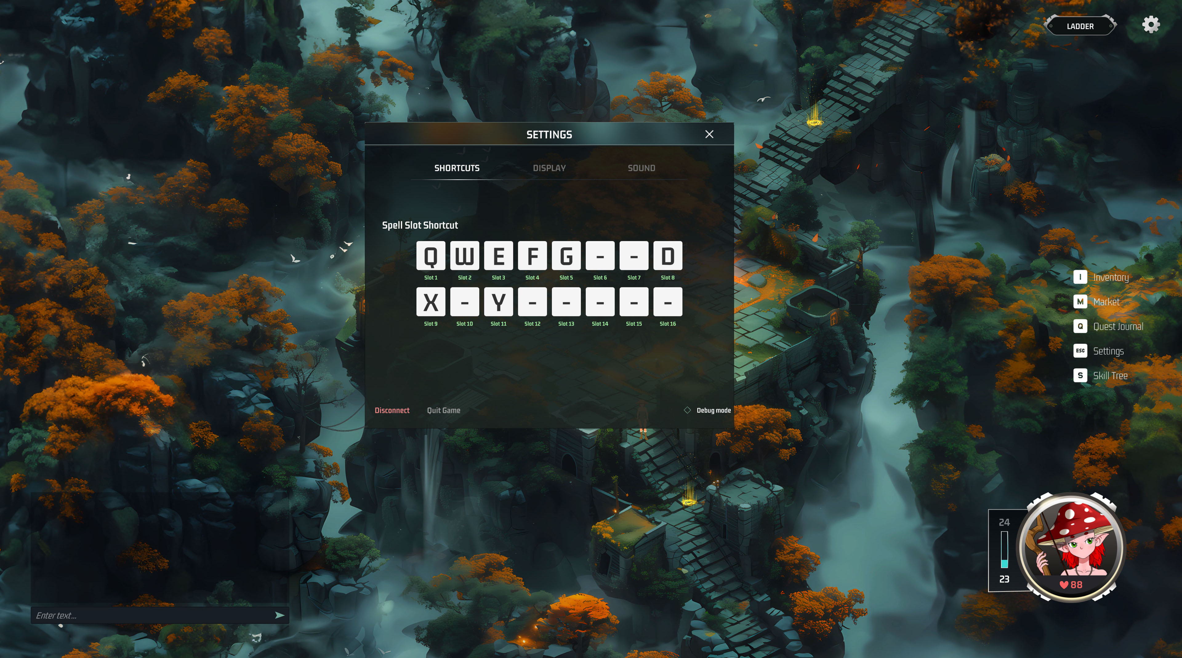 Shortcut Keys for Abilities